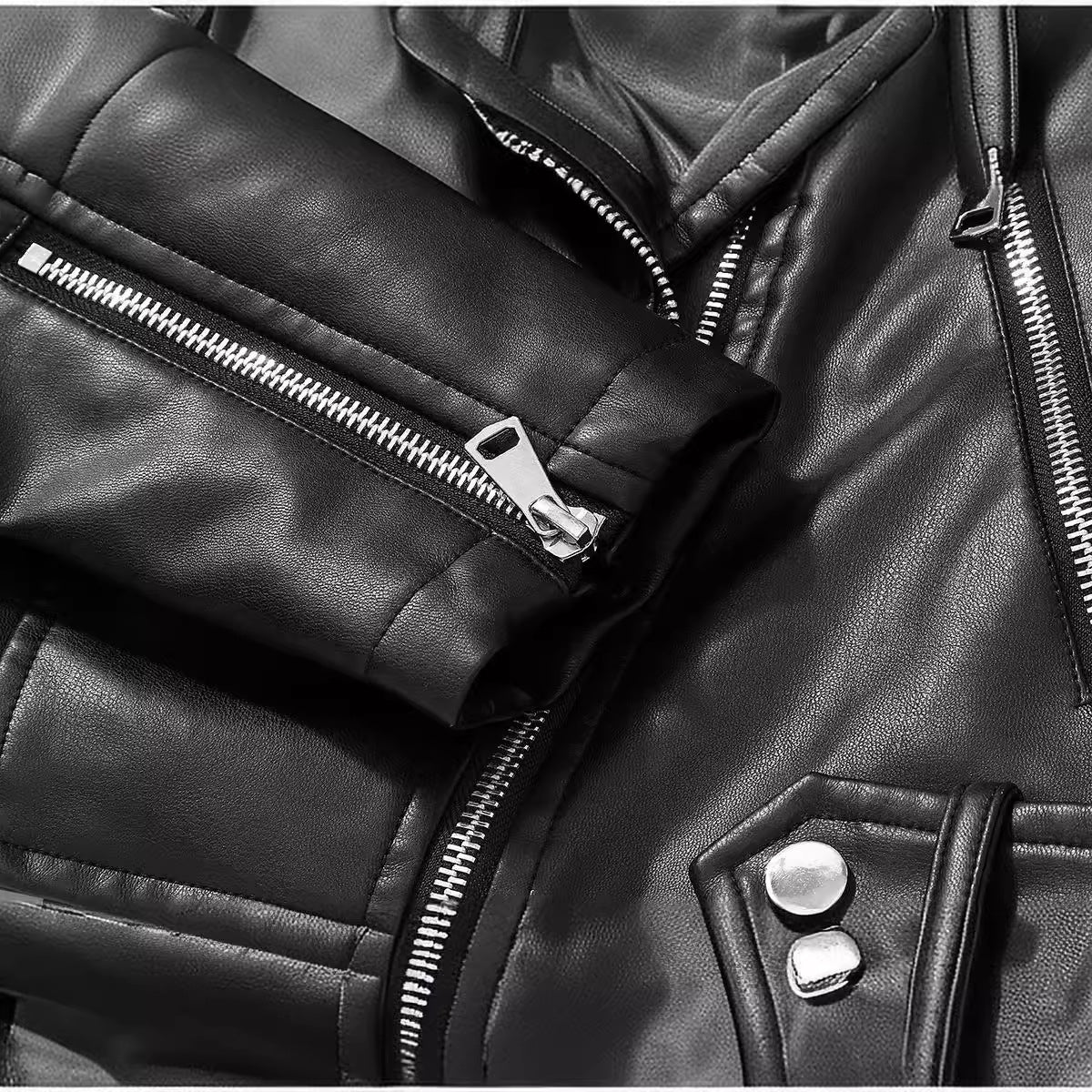 Women's Vegan Biker Jacket