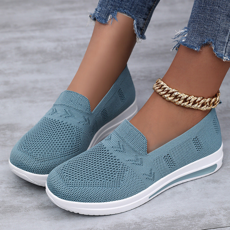 Women's Breathable Comfort Running Shoes with Flexible Upper