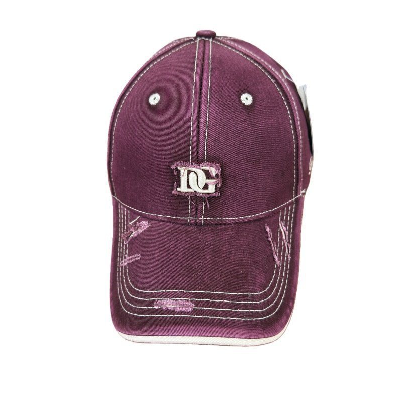 Men's Distressed Cotton Baseball Cap