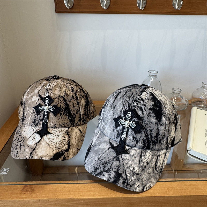 Men's Cross-Embellished Cap