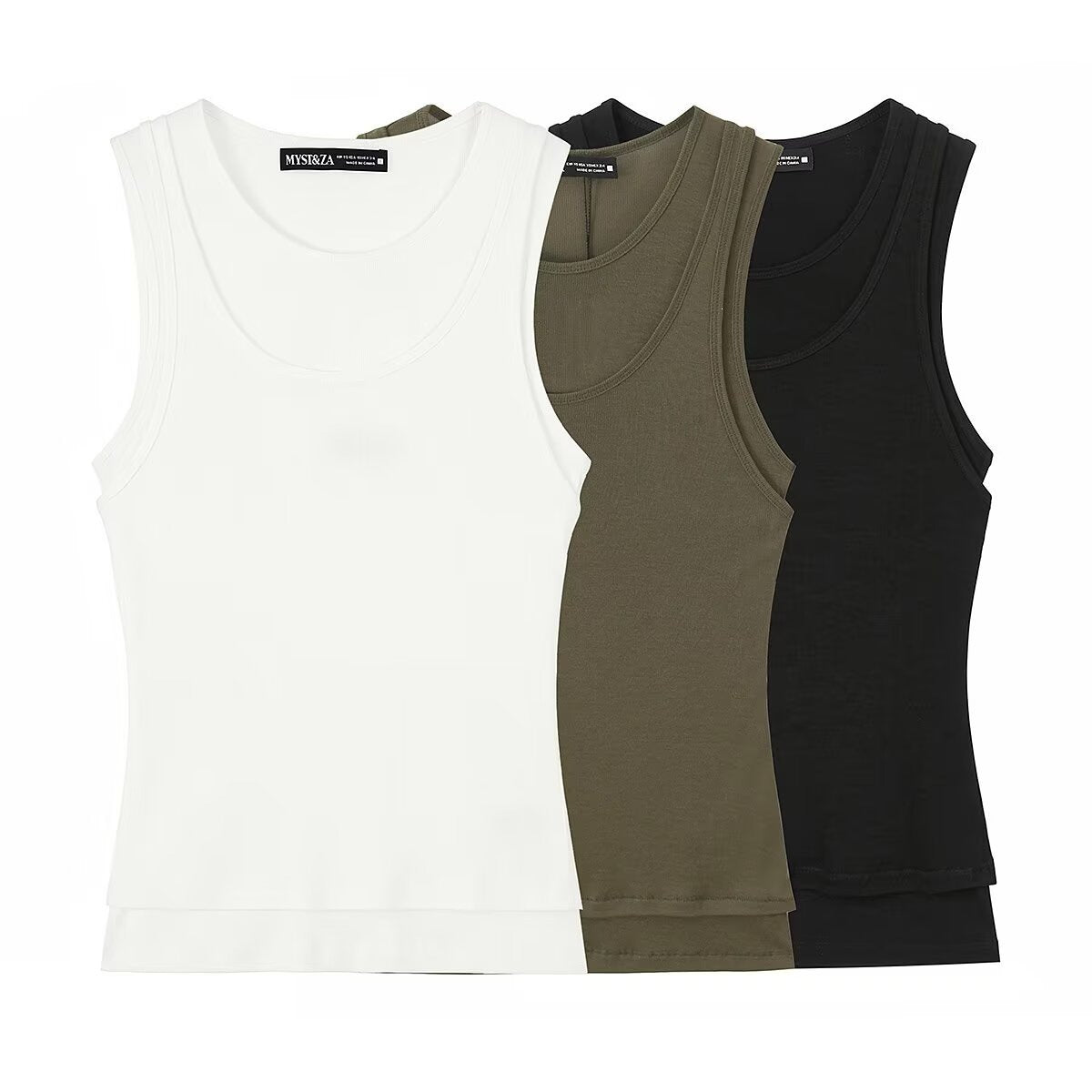 Women's Sleeveless Tank Top in High-Quality Stretch Fabric