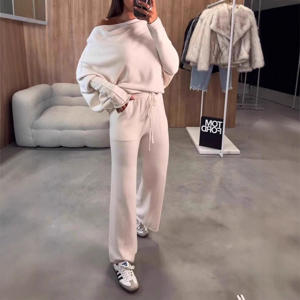 Women's Comfortable and Elegant Loungewear Set with Wide Cut