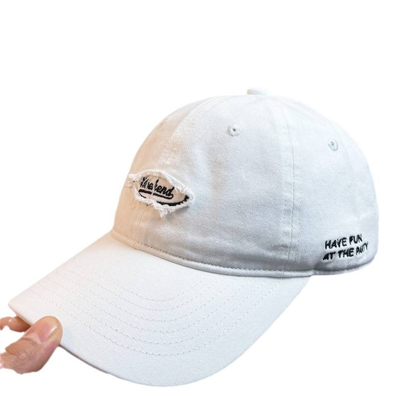 Men's Casual Distressed Embroidered Baseball Cap
