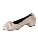 Women's Ballet Flats with Elegant Bow Detail and Soft Suede