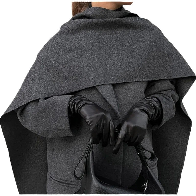 Women's Elegant Oversized Coat with Hood