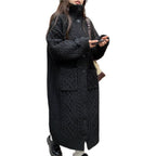 Chunky Knit Button-Up Coat