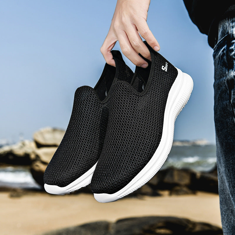 Women's Breathable Casual Sneakers with Flexible Slip-On Design