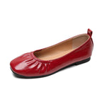 Women's Ballet Flats with Subtle Pleating