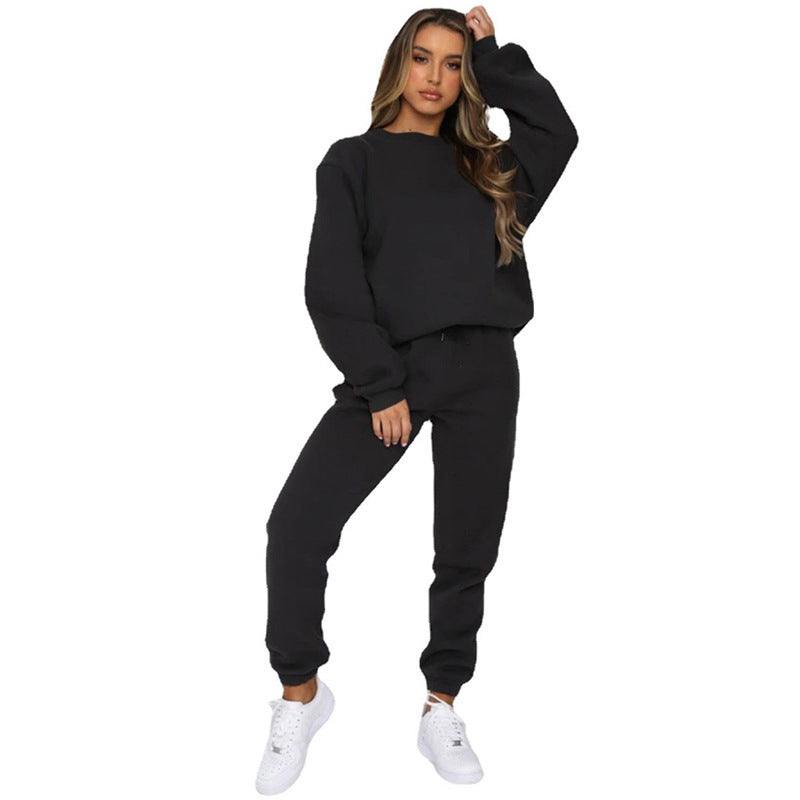Women's Comfortable Sweatshirt and Jogger Loungewear Set