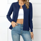 Elegant Knit Cardigan with Fine Buttons