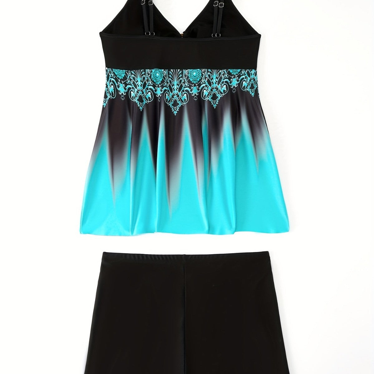 Women's Swimsuit Set with Pattern and Shorts