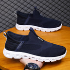 Women's Breathable Slip-On Sneakers with Elastic Knit Upper and Non-Slip Sole