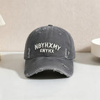 Men's Casual Distressed Textured Baseball Cap