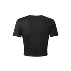Women's Crop T-Shirt with Artistic Graphic and Statement Print