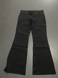 Women's Elegant Flared Pants with Vertical Stripes