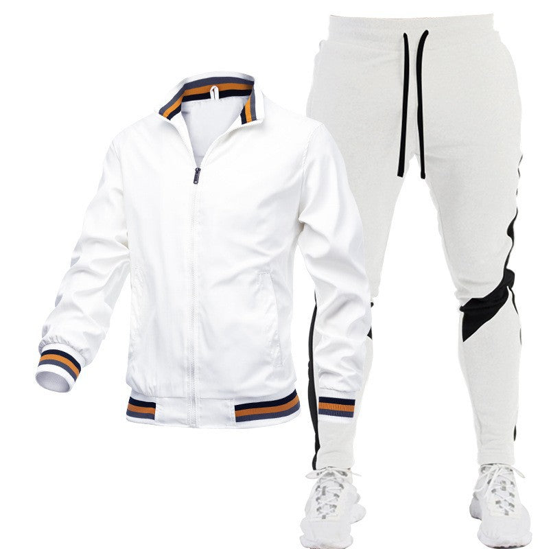 Men's Sporty Track Jacket and Jogging Pants Set