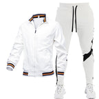 Men's Sporty Track Jacket and Jogging Pants Set