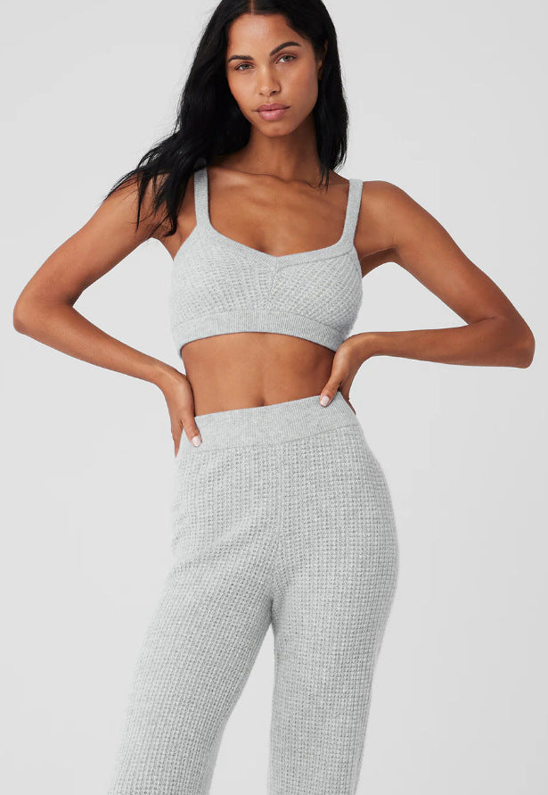 Women's Comfortable Waffle Knit Set