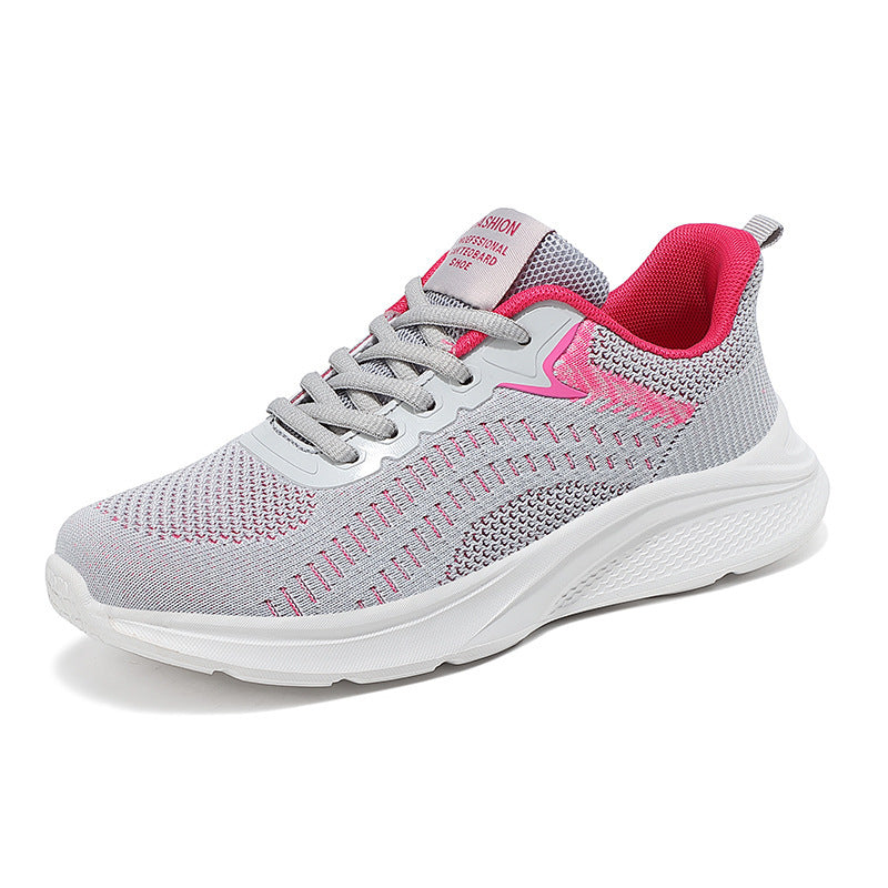 Women's Breathable Running Sneakers with Elastic Upper