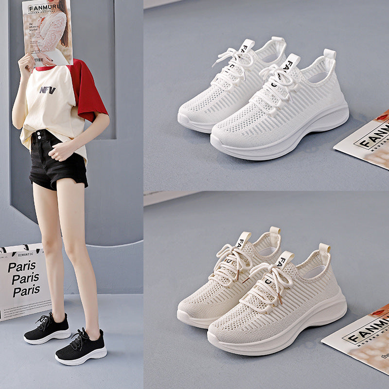 Women's Breathable Casual Sneakers with Flexible Sole
