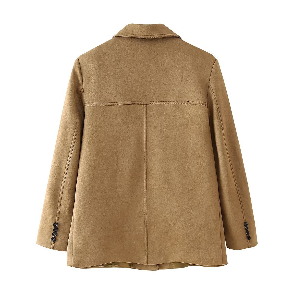 Women's Casual Faux Leather Blazer