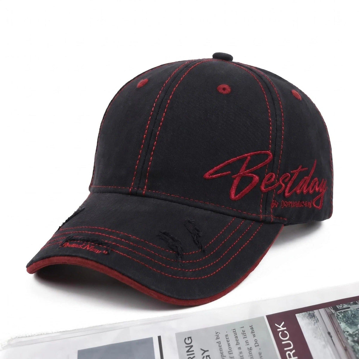 Men's Distressed Casual Cotton Baseball Cap