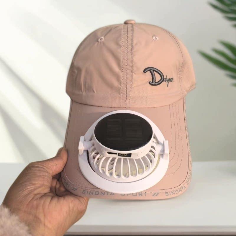 Multifunctional Baseball Cap with Removable Solar Fan and Adjustable Brim