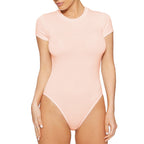 Women's Short-Sleeve Swimsuit with High Waist