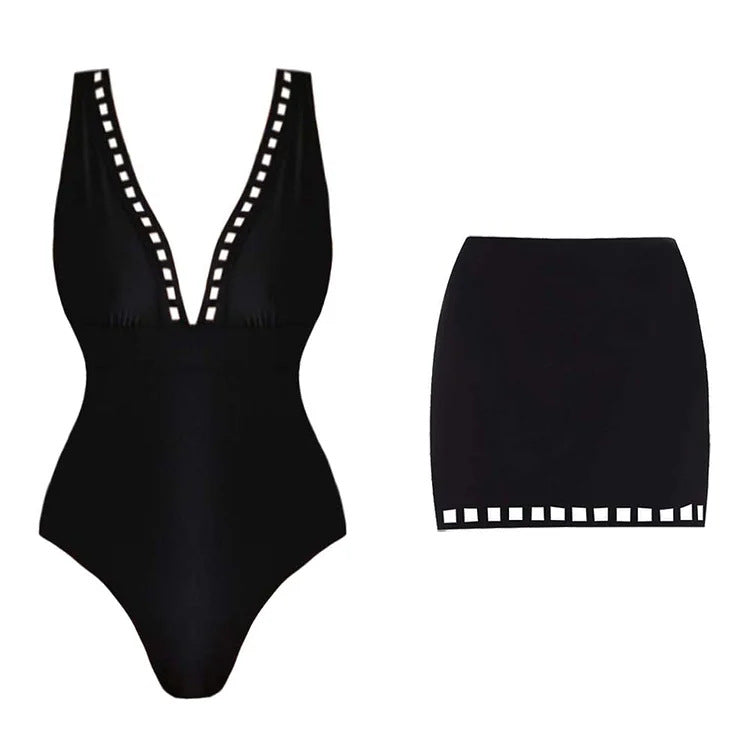 Women's Swimsuit with Elegant Cut and Fashionable Details