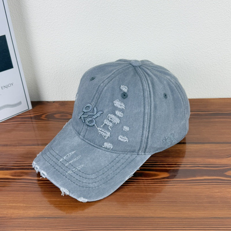 Men's Distressed Casual Baseball Cap Kalsten