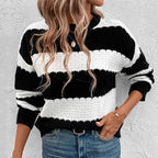 Women's Striped Knit Sweater