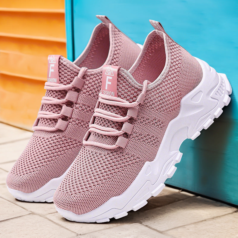 Women's Breathable Fitness Sneakers with Non-slip Sole