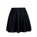 Women's Pencil Skirt with Elastic Waistband and Flared Cut