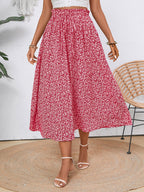 Women's Floral Midi Skirt