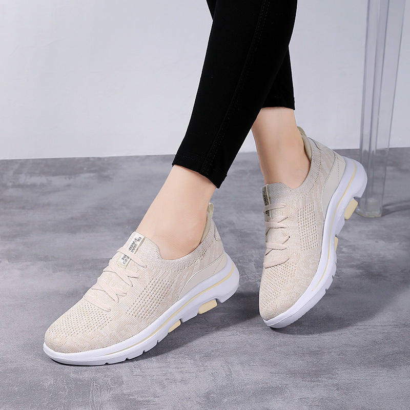 Women's Breathable Casual Sneakers with Elastic Sole