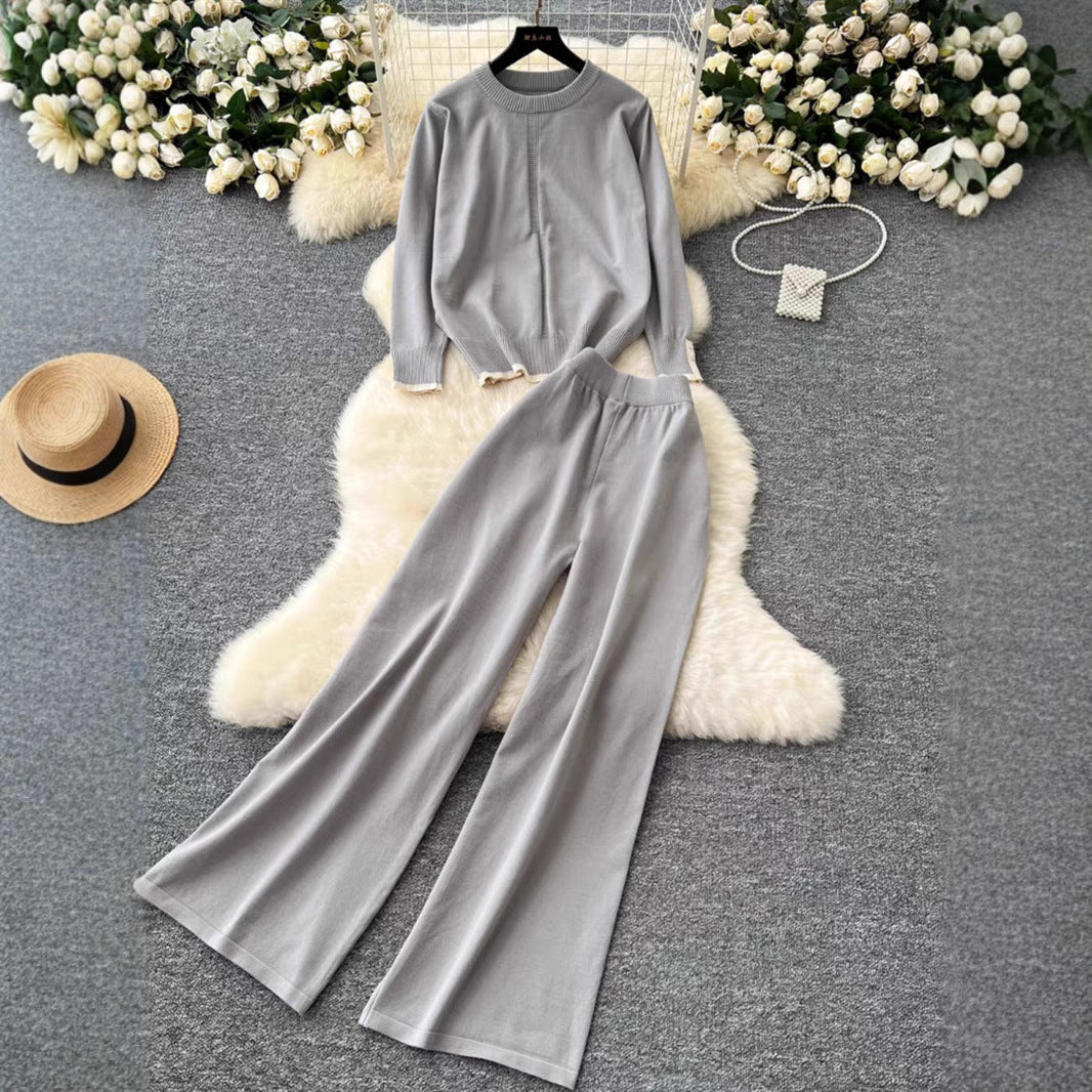 Women's Fashionable and Comfortable Knit Loungewear Set
