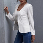 Women's Elegant Blazer with Pockets