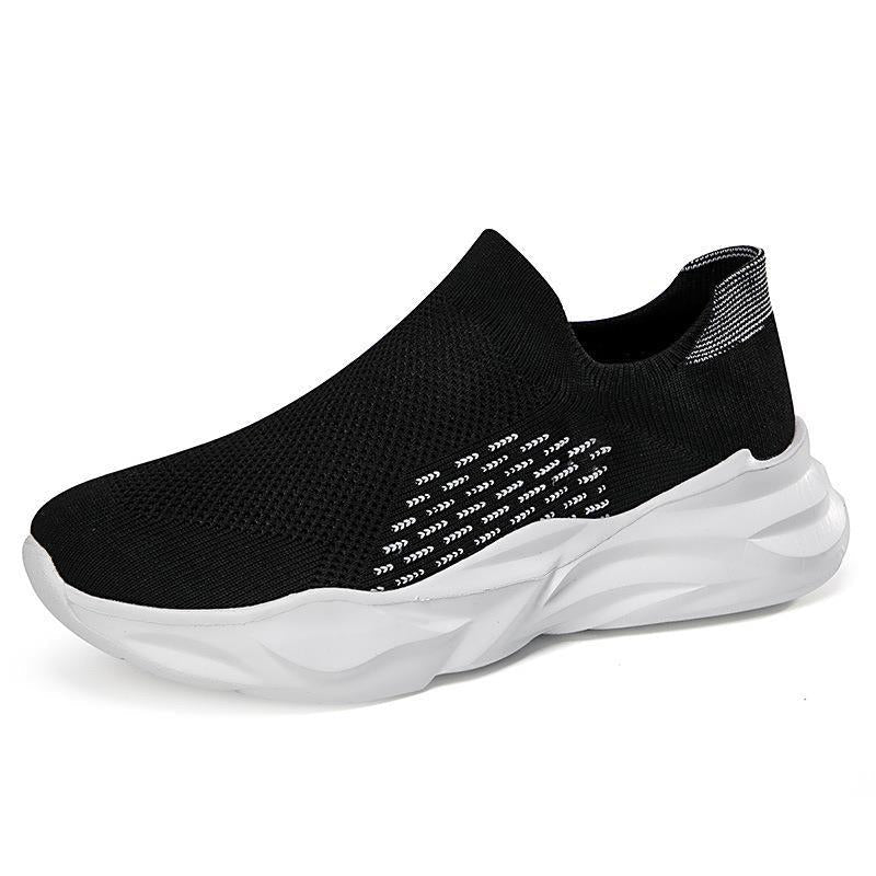 Women's Breathable Sneakers with Elastic Knit Upper