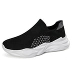 Women's Breathable Sneakers with Elastic Knit Upper