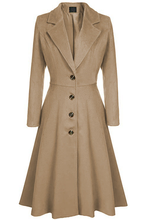 Elegant Tailored Wool-Look Coat