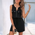 Women's Jumpsuit with Zipper and Practical Pockets