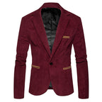 Women's Elegant Slim-Fit Blazer with Textured Fabric
