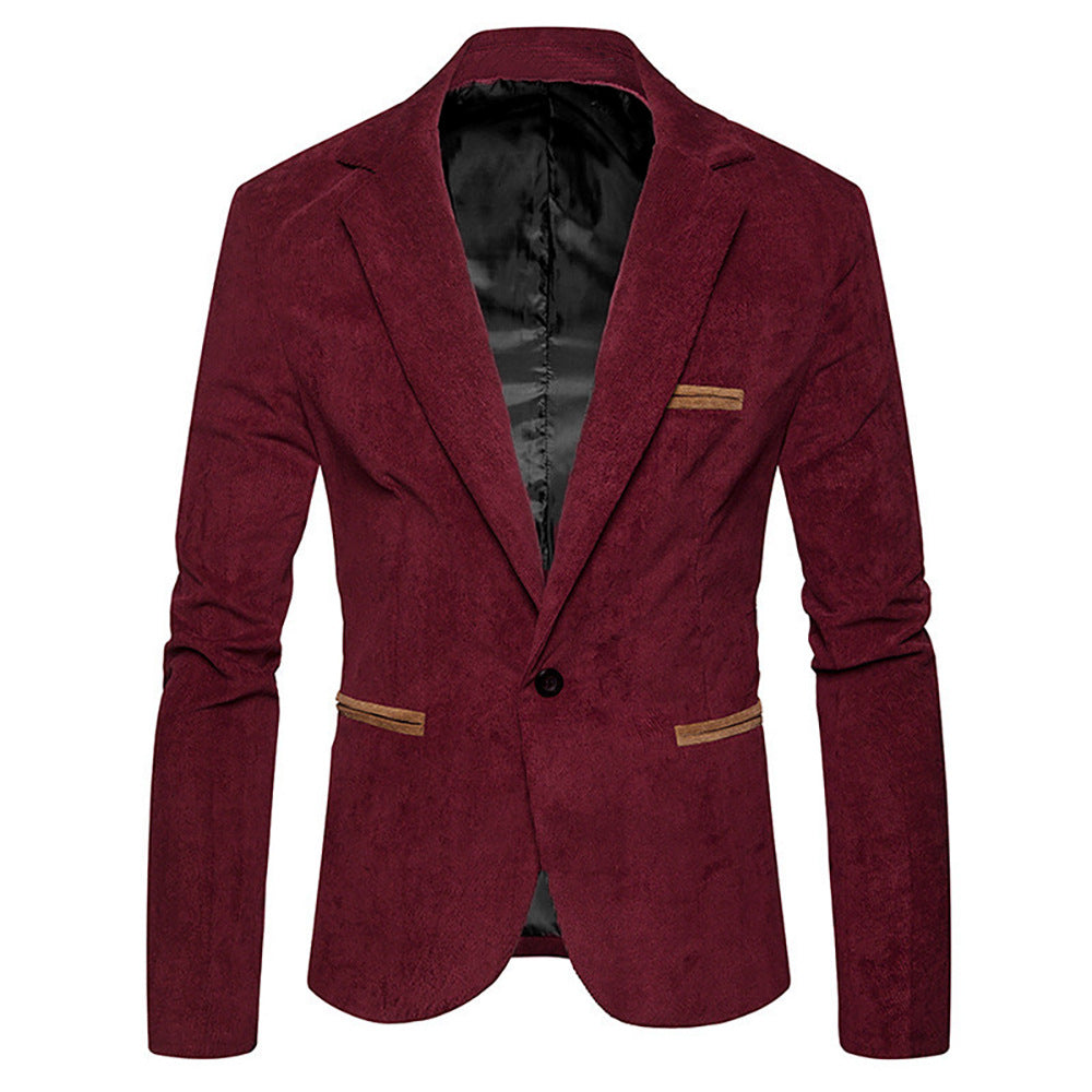 Women's Elegant Slim-Fit Blazer with Textured Fabric