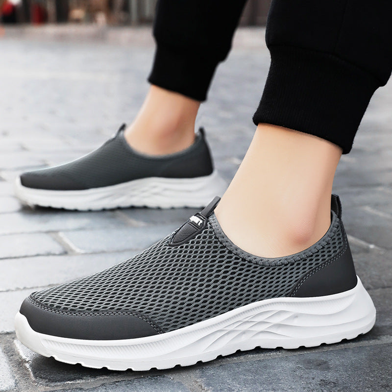 Women's Breathable Slip-On Athletic Shoes with Elastic Structure