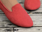 Women's Ballet Flats with Elastic Criss-Cross Straps