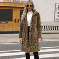 Women's Luxurious Leopard Print Coat