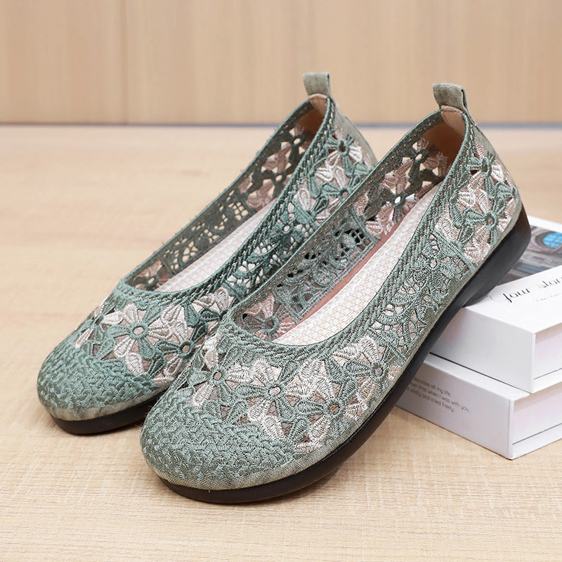 Women's Crochet Ballet Flats
