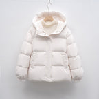 Women's Fashionable Winter Jacket with Voluminous Puff Sleeves