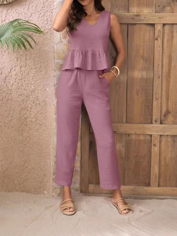 Elegant Jumpsuit with Modern Ruching and Casual Cut