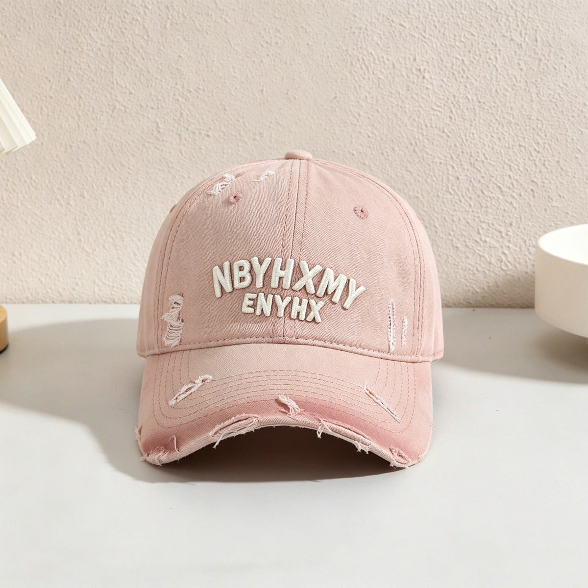 Men's Casual Distressed Textured Baseball Cap